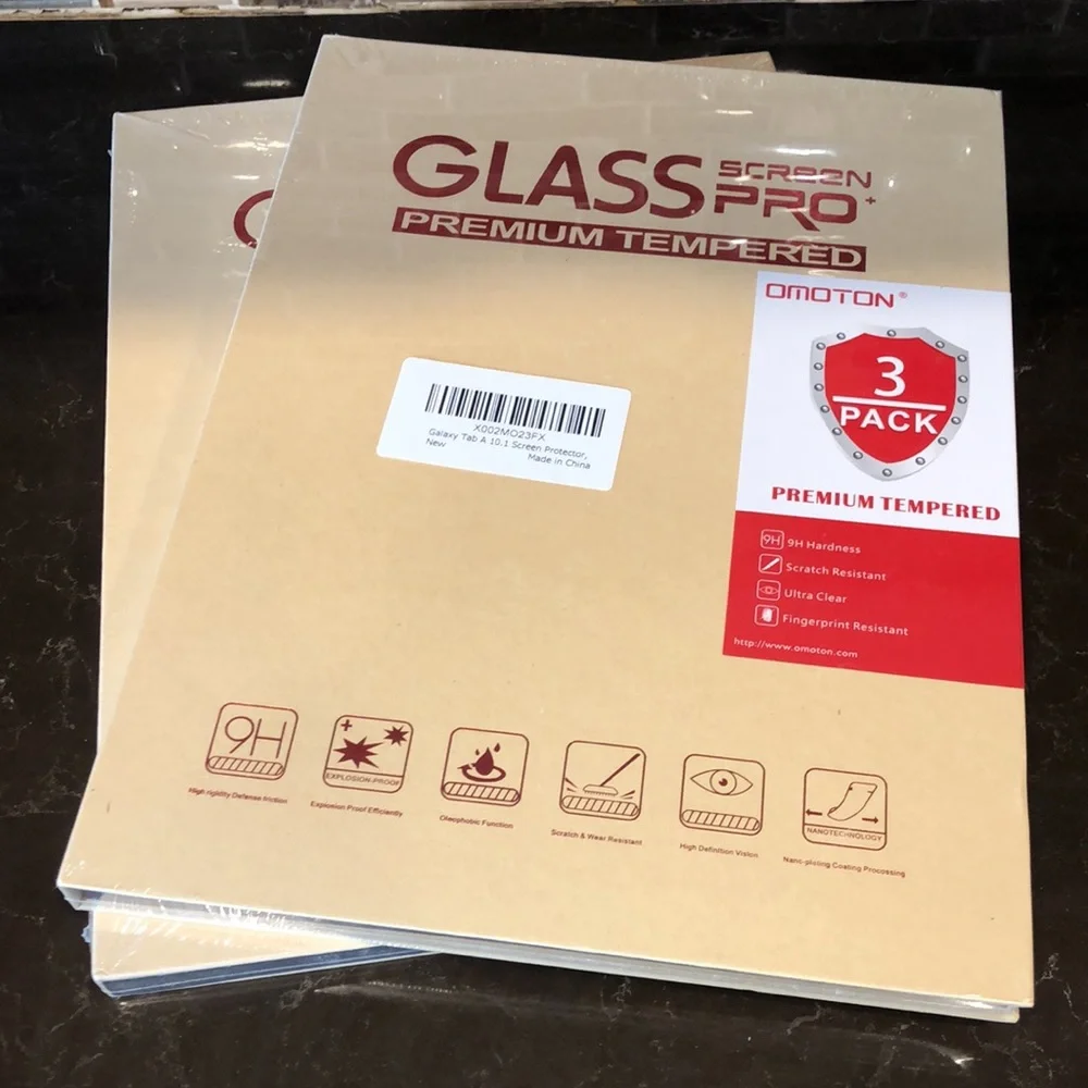 2 x OMOTON [3 Pack] Screen‎ Protector for Samsung Galaxy Tab A 10.1 2019